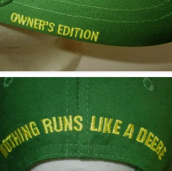 John Deere Owners Edition Adjustable Strap Back Baseball Ball Cap - Picture 6 of 15